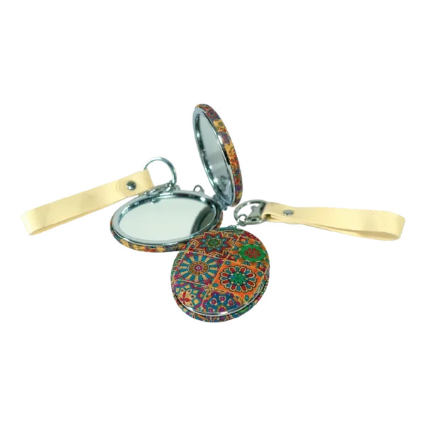 LuxeGlow Dual-Sided Compact Makeup Mirror